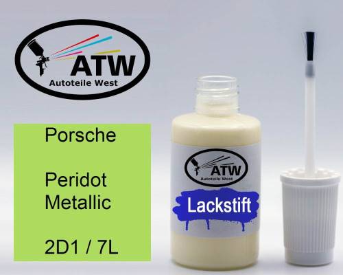 Porsche, Peridot Metallic, 2D1 / 7L: 20ml Lackstift, von ATW Autoteile West.